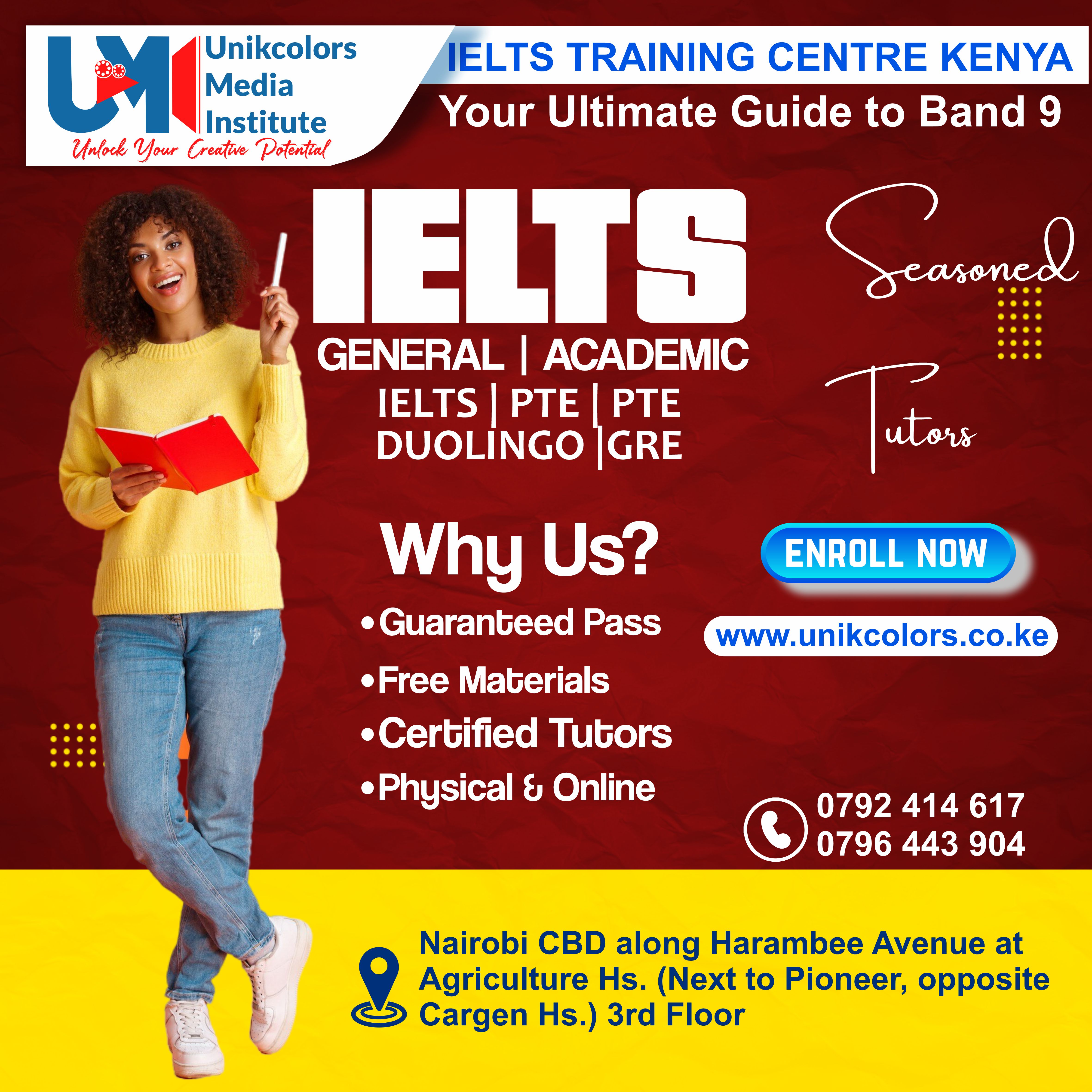 IELTS TRAINING CENTRE KENYA - IELTS PREPARATION | OET | TOEFL | PTE | GRE | DUOLINGO